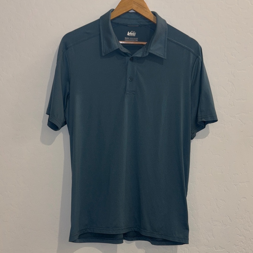 REI Men's Dark Teal Polo Shirt